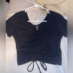Target black scrunched shirt